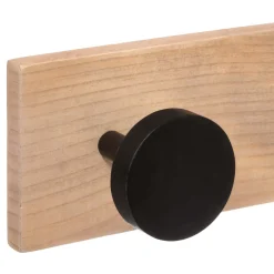 Perchas Y Travesaños>Perchero Con 6 Ganchos Negro