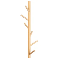 Perchas Y Travesaños>Perchero De Pie Blanco 6 Ganchos