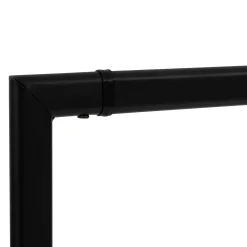 5five Soportes>Perchero doble ATHENA negro con 2 baldas