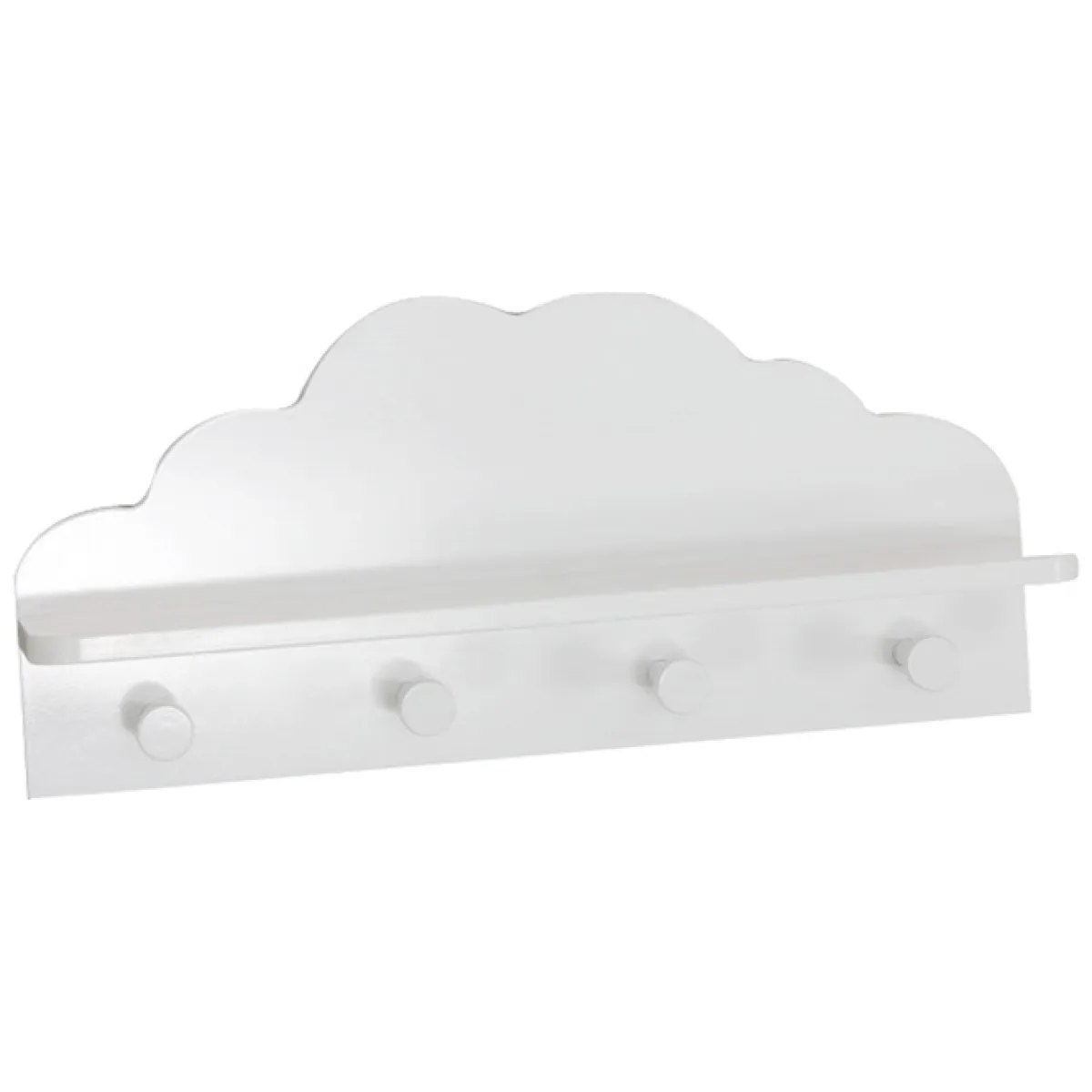 Niños atmosphera4kids Almacenamiento>Perchero Nube Blanco 48x22x12Cm