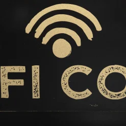 atmosphera Accesorios|Estilo Industrial>Pizarra P/Contraseña Wifi 35x2.4x22Cm