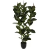 atmosphera Plantas Y Flores Artificiales|Estilo Étnico>Planta Ficus Verde Oscuro 120Cm