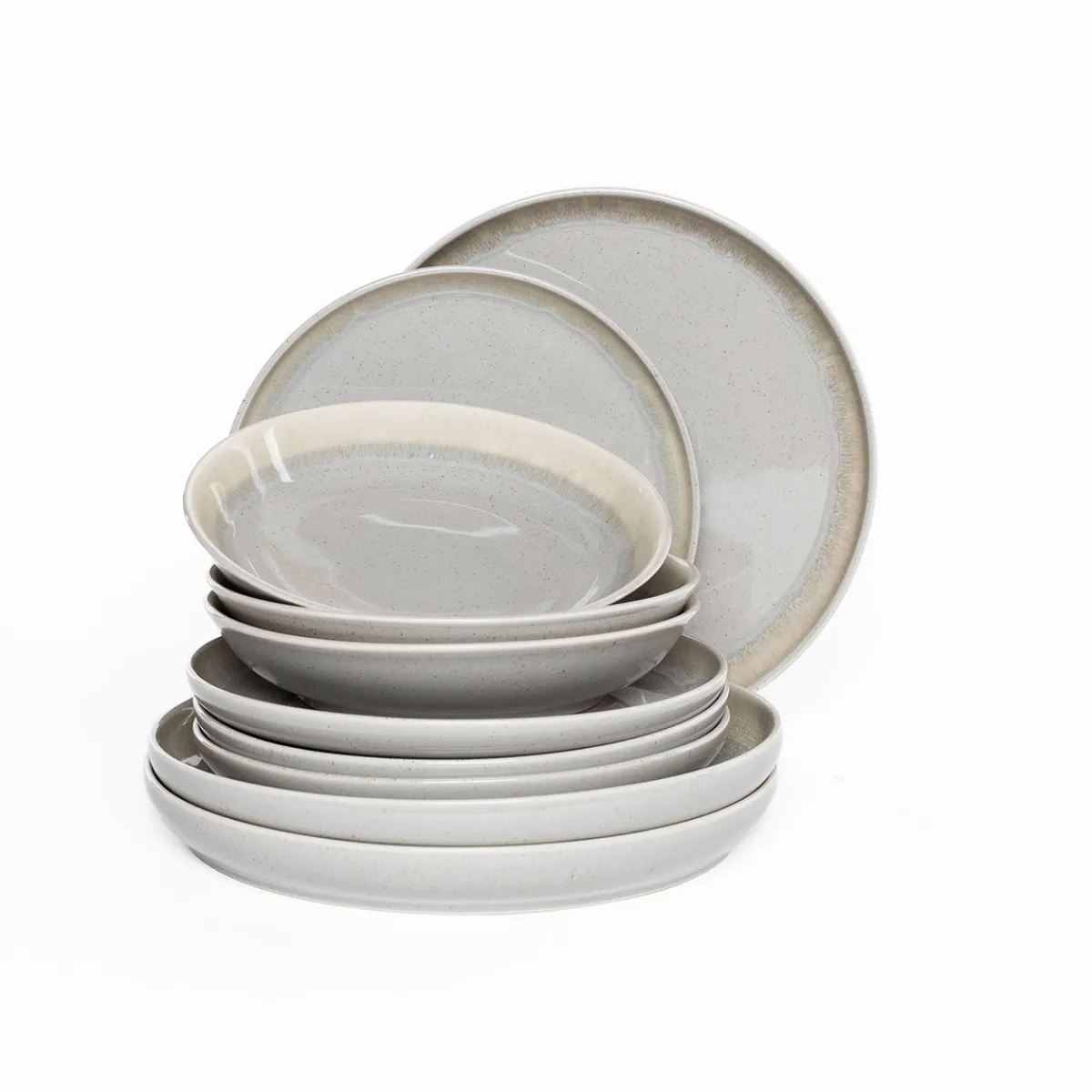 atmosphera Platos>Plato de postre ANITA verde de cerámica 22cm