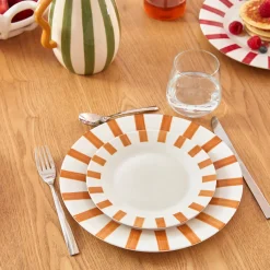 atmosphera Platos>Plato de postre CHERI amarillo de porcelana 19cm