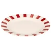 atmosphera Platos>Plato de postre CHERI rojo de porcelana 19cm