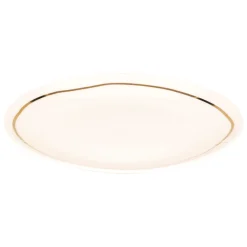 atmosphera Platos>Plato de postre SELENA blanco de porcelana 18cm