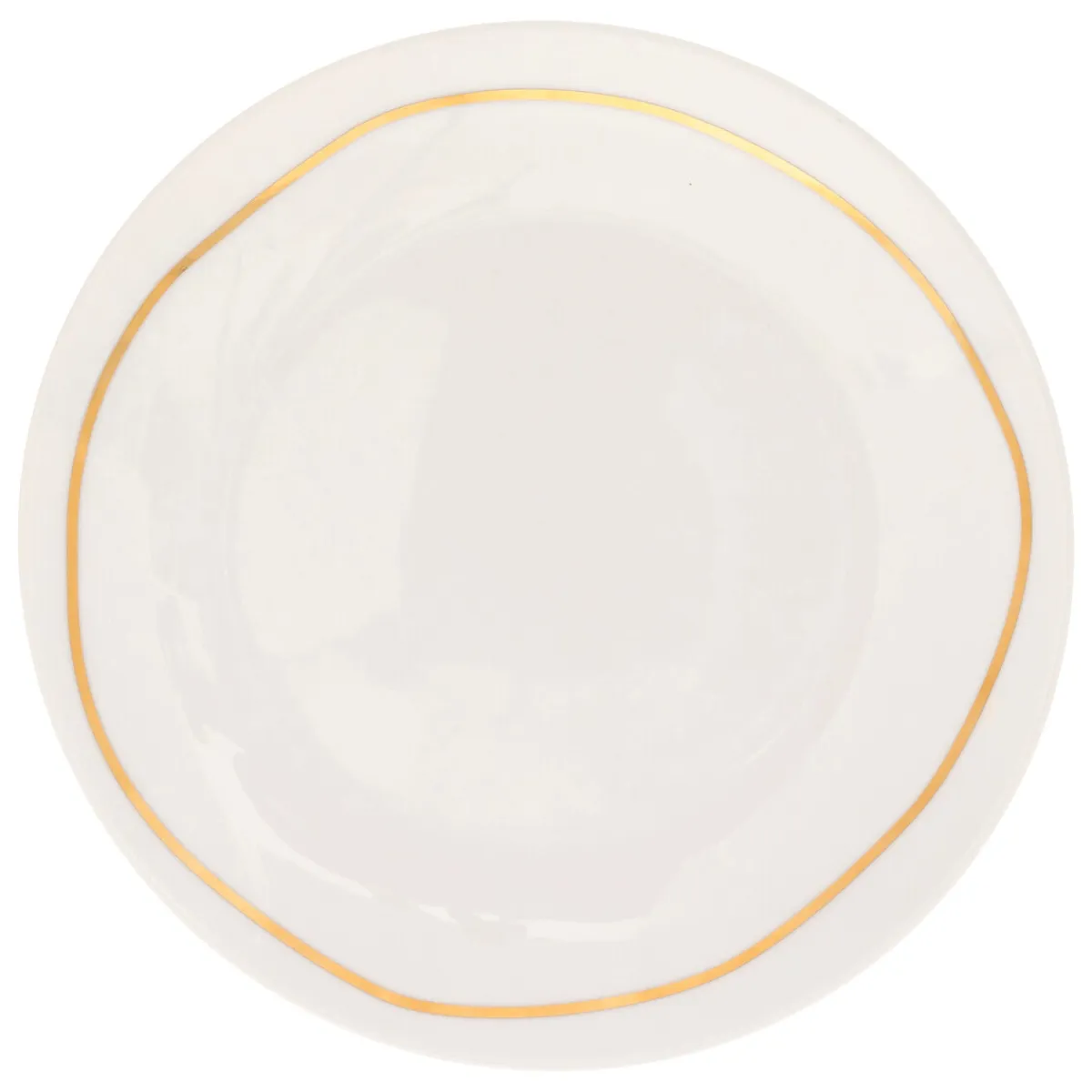 atmosphera Platos>Plato de postre SELENA blanco de porcelana 18cm