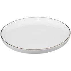 Platos>Plato De Postre Sublima Gris Claro De Porcelana