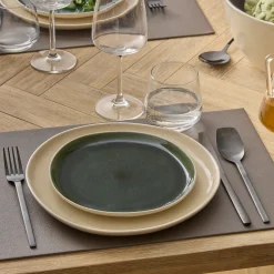 atmosphera Platos>Plato de postre WONJA verde de cerámica 21cm