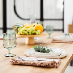 Degustación>Plato de presentación con pie de bambú 28cm