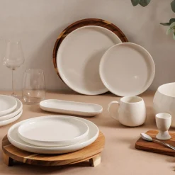 Degustación>Plato de presentación de madera de acacia 30cm