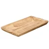 Platos>Plato De Presentación Rectangular Madera Quemada