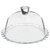 Platos Para Tartas, Tartas Y Bombones>Plato De Tarta Vidrio C/Tapa 27Cm