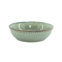 secret d'gourmet Platos>Plato Hondo Capri Verde Cerámica 17cm