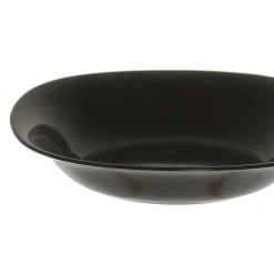 Platos>Plato Hondo de Vidrio Opal Negro
