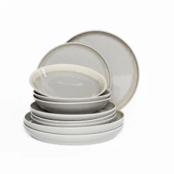 atmosphera Platos>Plato llano ANITA verde de cerámica 26cm