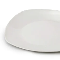 Platos>Plato Llano Blanco Cuadrado de Cerámica