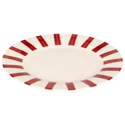 atmosphera Platos>Plato llano CHERI rojo de porcelana 27cm