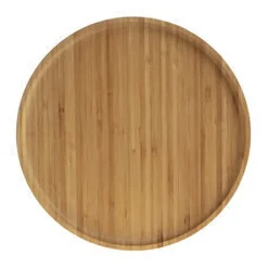 secret d'gourmet Degustación>Plato llano natural de bambú 26.5Cm