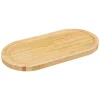 Degustación>Plato Llano Ovalado De Bambú 30x15Cm