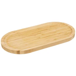 Degustación>Plato Llano Ovalado De Bambú 30x15Cm