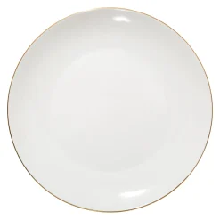 secret d'gourmet Platos>Plato Llano Petit Salón Blanco con Borde Dorado 27