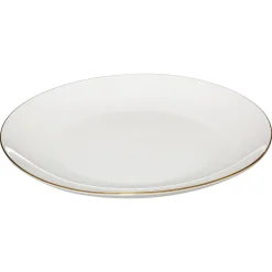 secret d'gourmet Platos>Plato Llano Petit Salón Blanco con Borde Dorado 27