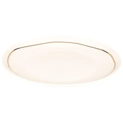 atmosphera Platos>Plato llano SELENA blanco de porcelana 26cm