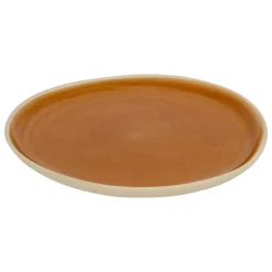 atmosphera Platos>Plato llano WONJA marrón de cerámica 27cm
