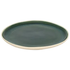 atmosphera Platos>Plato llano WONJA verde de cerámica 27cm