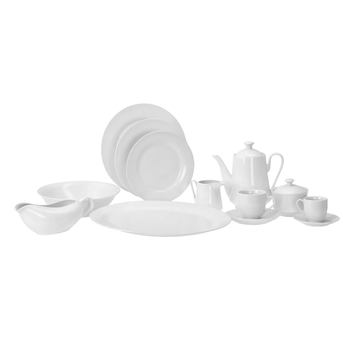secret d'gourmet Platos>Plato postre GIZ blanco de cerámica 20cm