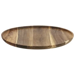 Degustación>Plato Presentación Marrón De Madera Acácia 38cm