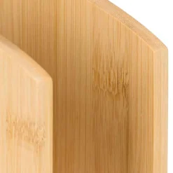 Servilleteros Y Portarollos>Porta Servilletas Vertical De Bambú 13x6.2x10cm
