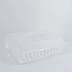 Moldes Y Otros Utensilios De Cocina>Porta Tartas De Plástico Rect.Blanco