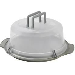 Moldes Y Otros Utensilios De Cocina>Porta Tartas Plástico C/Tapa Gris 36Cm
