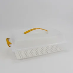 Moldes Y Otros Utensilios De Cocina>Porta Tartas Rectangular Amarillo