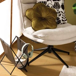 atmosphera Accesorios>Porta-revistas cuero negro TWISTED LIME