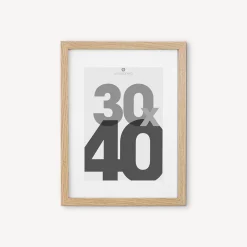 atmosphera Marcos Y Fotos>Portarretrato Eva Natural 30x40Cm