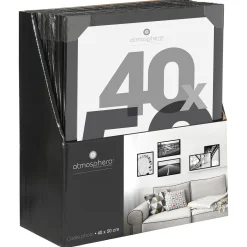 atmosphera Marcos Y Fotos>Portarretrato Lise Negro 40x50Cm