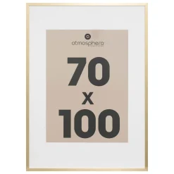 atmosphera Marcos Y Fotos>Portarretrato MANU dorado 50x70cm