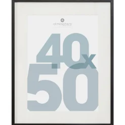 atmosphera Marcos Y Fotos>Portarretrato Manu Negro 40x50cm