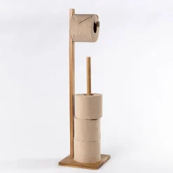 Soportes Papel Higiénico Y Portarrollos>Portarrollos de madera de acacia