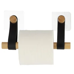 Soportes Papel Higiénico Y Portarrollos>Portarrollos Papel Higiénico Bambú Y Asa