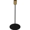 atmosphera Portavelas Y Candelabros>Portavelas De Metal Negro Y Dorado Max