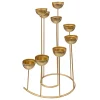 Portavelas Y Candelabros>Portavelas Espiral Dorado De Metal