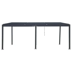 hespéride Pérgolas>Pérgola AVILA Gris Grafito 3.5x6M