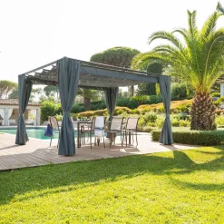 hespéride Pérgolas>Pérgola PALMEIRA gris ardosia 3x4m
