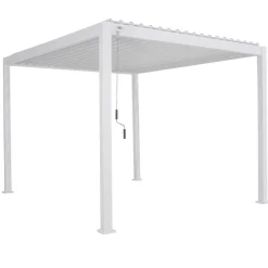 hespéride Pérgolas>Pérgola ÉVORA blanca 3,6x3,6m