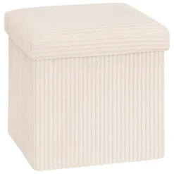 atmosphera Puff Y Banquitos|Estilo Contemporaneo>Puf con almacenaje marfil