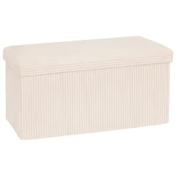 atmosphera Puff Y Banquitos|Estilo Contemporaneo>Puf doble con almacenaje marfil